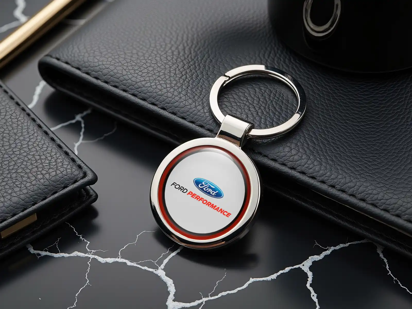 Ford Support Clés Design Métal Élégant